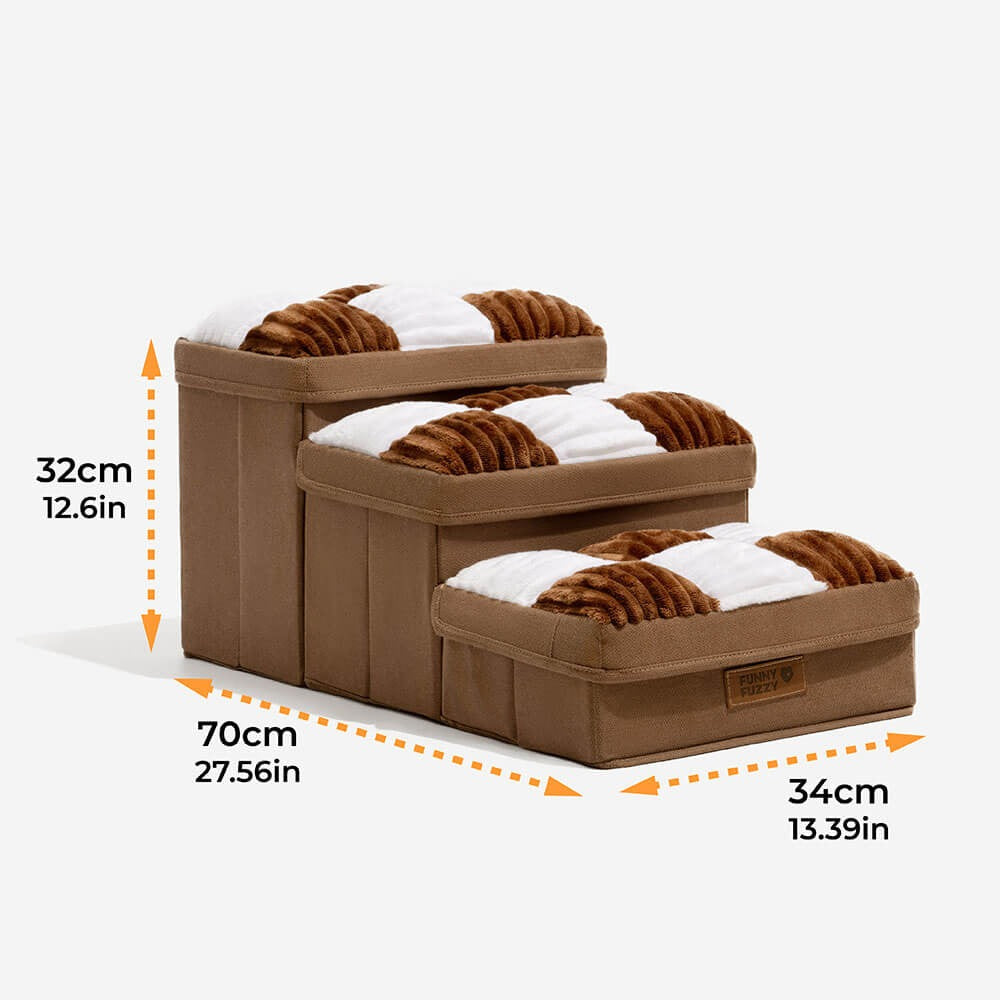 [COMPRE 1 LEVE 2] Escada Para Pet Artesanal com Espaço Interno + 2 Brindes Incríveis