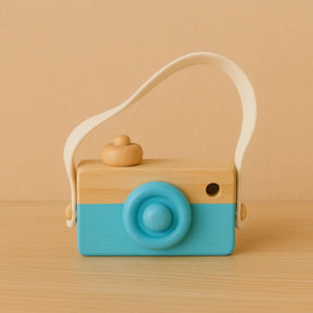 Brinquedo Infantil Madeira Montessori Câmera Lenogue